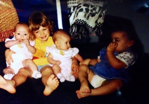 The four of us in our diaper days